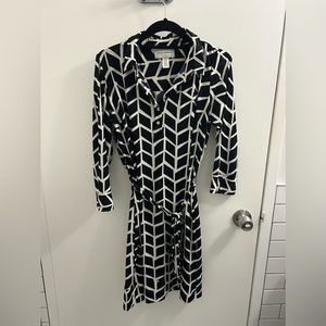 Donna Morgan black and white dress